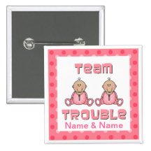 Girl Twins Pin