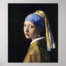 Girl with a Pearl Earring, Jan Vermeer Posters