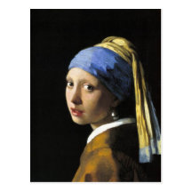 Girl With a Pearl Earring Post Card