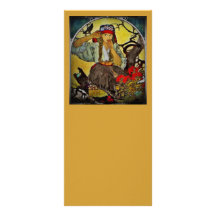 Girl with a Raven Rack Cards