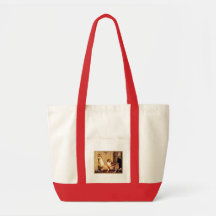 Girl with Pet Sheltie Canvas Bags