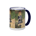 Girl with Watering Can, Renoir, Impressionism Art Coffee Mug