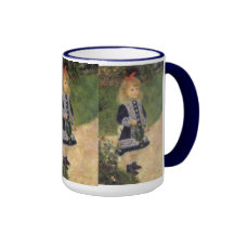 Girl with Watering Can, Renoir, Impressionism Art Coffee Mug