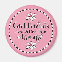 Girlfriend Therapy Refrigerator Magnet