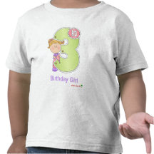 Girl's 3rd Birthday Tshirt