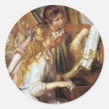 Girls at the Piano Stickers