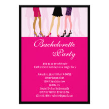 Girls Bachelorette Party Invitation