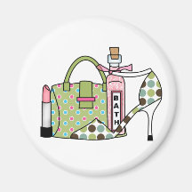 Girls Bags and Shoes Two Magnet
