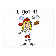 Girls Baseball I Got It Tshirts and Gifts Postcard