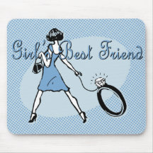 Girl's Best Friend Mouse Pad