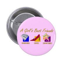 Girl's Best Friends Button