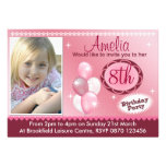 Girls Birthday Photo Invitation - Any Age