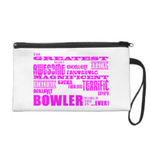Girls Bowlers : Pink Greatest Bowler Wristlet Purse