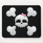 Girl's Cartoon Skull Mousepad
