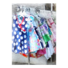 Girl's Dresses at Street Fair Personalized Announcement