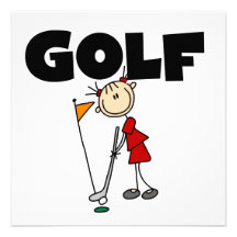Girls GOLF Personalized Invitation