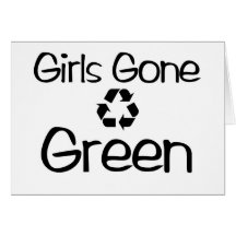 Girls Gone Green (map) Greeting Card