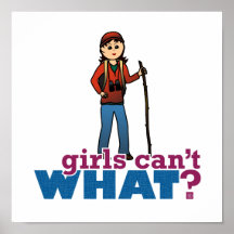 Girls Hiking Print
