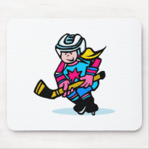 Girls Hockey Mouse Mats