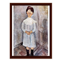 Girls In Blue By Modigliani Amedeo Postcards