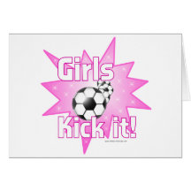 Girls Kick it Card