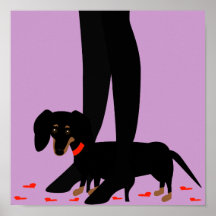 Girls' Night Out - Dachshund Posters