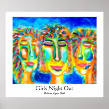 Girls Night Out Fine Art Print