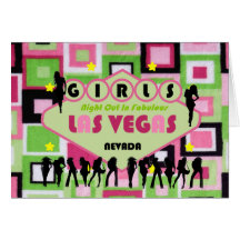 GIRLS NIGHT OUT IN FABULOUS LAS VEGAS Card