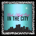 Girls night out in the city, Birthday invitations