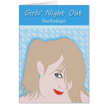 Girl's Night Out Invitation Card