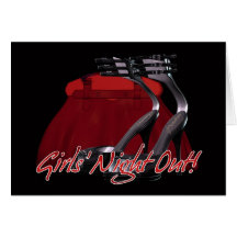 Girls' Night Out Party Invitation Card