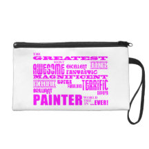 Girls Painters : Pink Greatest Painter Wristlet Clutches