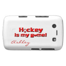 Girls play hockey with heart!-Female Player Name Blackberry Bold Case