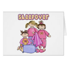 Girls Sleepover Greeting Cards