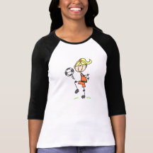 Girls Soccer Knee Kick Shirt