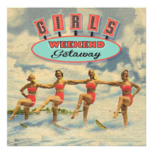 Girls Weekend Getaway Invitations