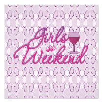 girls weekend girls night out party celebration invitations
