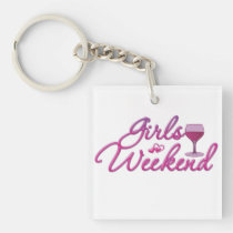 girls weekend night out party bridal wedding fun key chains