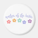 Girly-Cue Mother of Bride Fridge Magnets