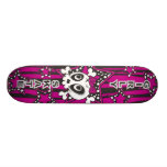 Girly Emo Skull Skate Deck