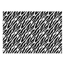 Girly Fun Black Zebra Stripes Pattern Business Card Templates