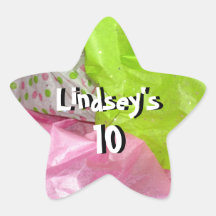Girly Girl Star Sticker