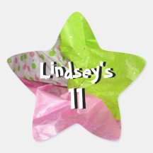 Girly Girl Star Sticker