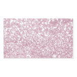 Girly Pink White Abstract Glitter Photo Print Business Card