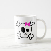 Girly skull mugs