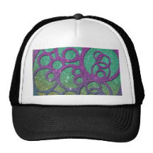 Girly Trendy Faux Glitter Circles Hats