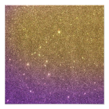Girly Trendy Faux Gradient Glitter Art Photo