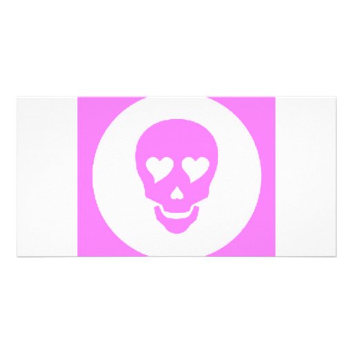 girlyheartskull photo card