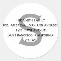Give me your address (label)! round stickers