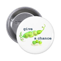 Give Peas a Chance Button